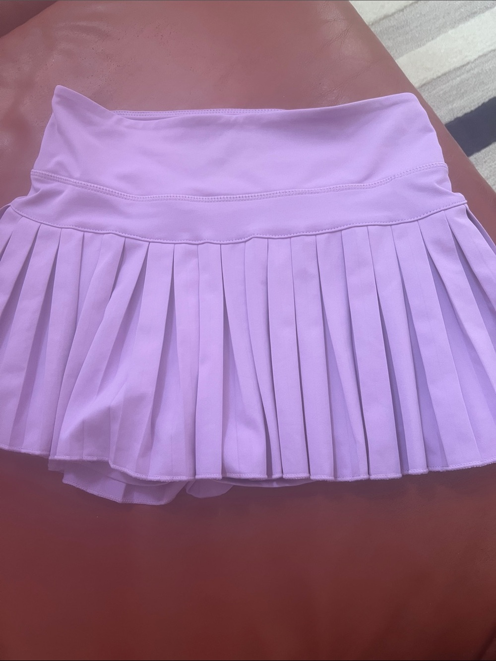Pleated Lavender Women’s Tennis Mini Skirt